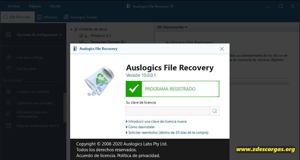 Auslogics File Recovery Full Español