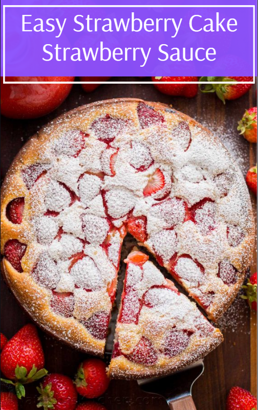 Easy Strawberry Cake my health Three