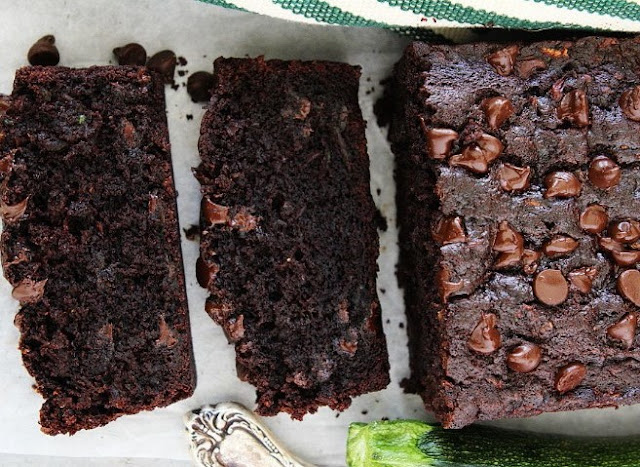 Healthy Chocolate Zucchini Bread #cake #baking