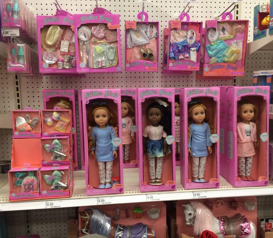 target glitter girl dolls