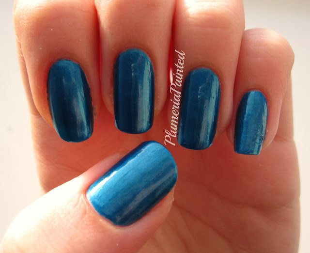 PlumeriaPainted Teal Nails M&S Peacock