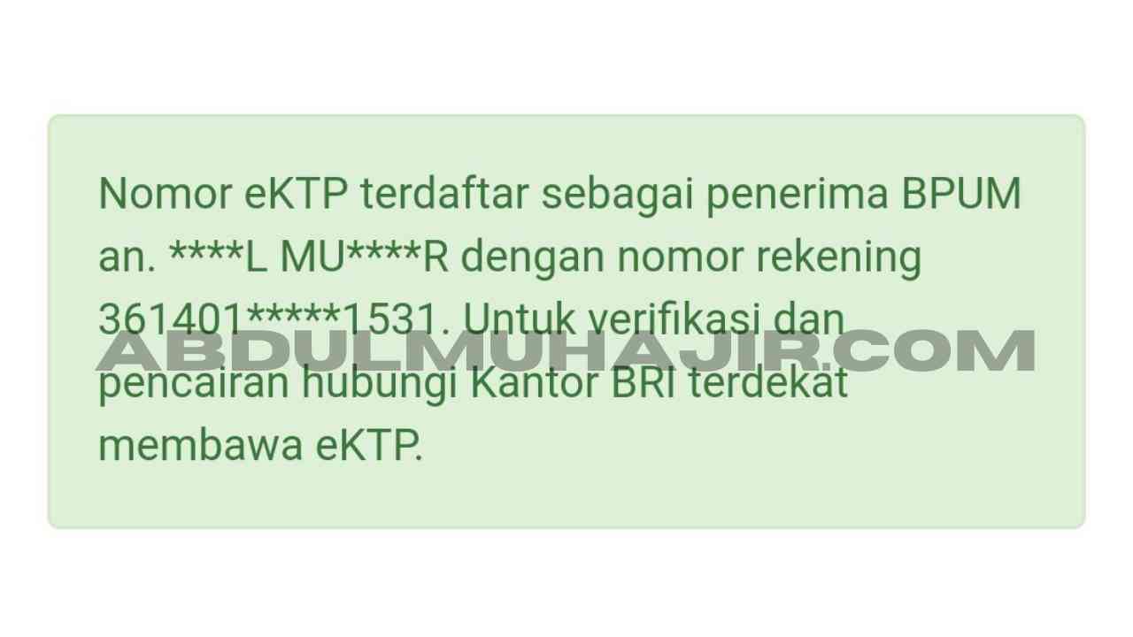Cek Penerima Bantuan BPUM