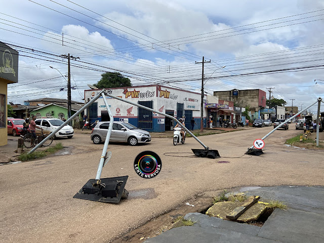 Veículo guinchado arrasta fiação e derruba semáforos em cruzamento na zona sul – VÍDEO 10 Veículo guinchado arrasta fiação e derruba semáforos em cruzamento na zona sul – VÍDEO