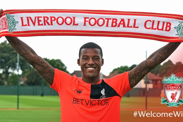 Wijnaldum Sarung Jersi Liverpool 