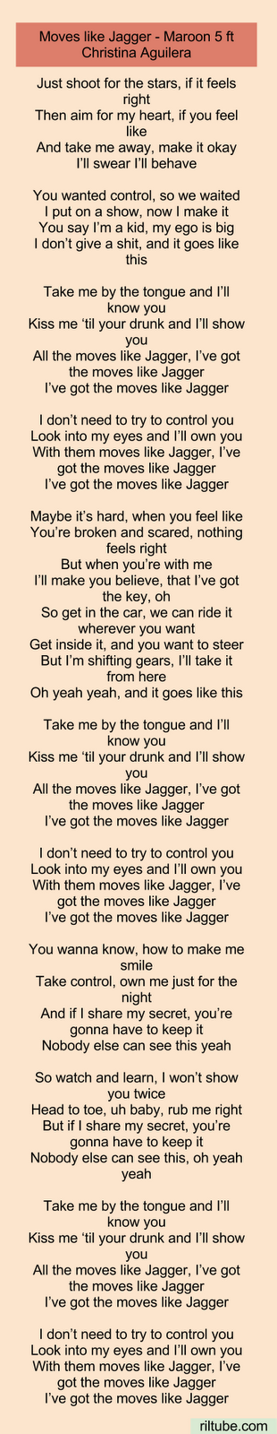 move like jagger lyrics download move like jagger lyrics download