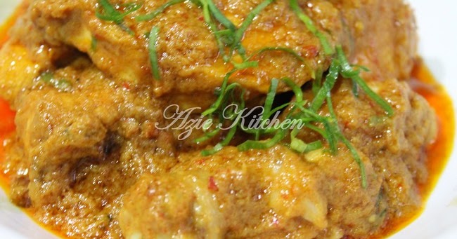 Resepi Rendang Ayam Azie Kitchen Rungon K