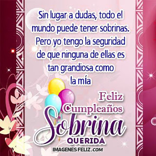 Feliz Cumpleaños Sobrinita grandiosa