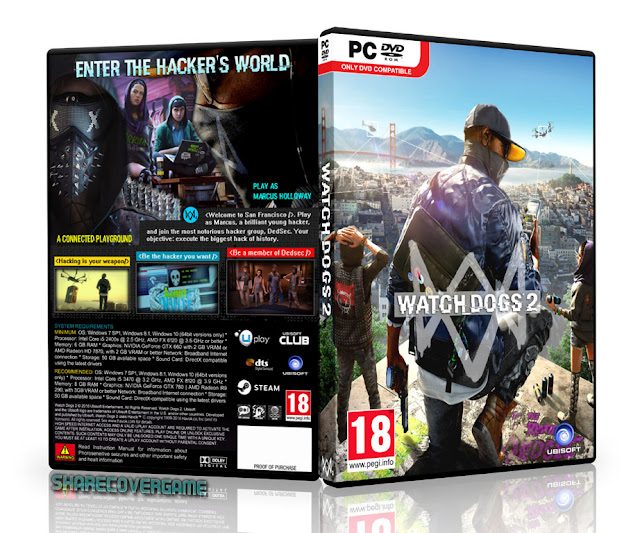 Watch Dogs 2 Cover Box