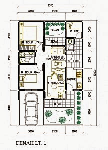 50+ Contoh Gambar Denah Rumah Minimalis Terbaru 2019 