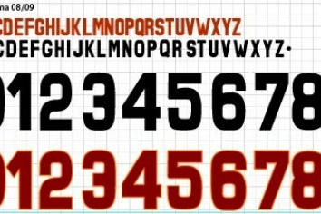 Font Vector As Roma 2008 / 2009