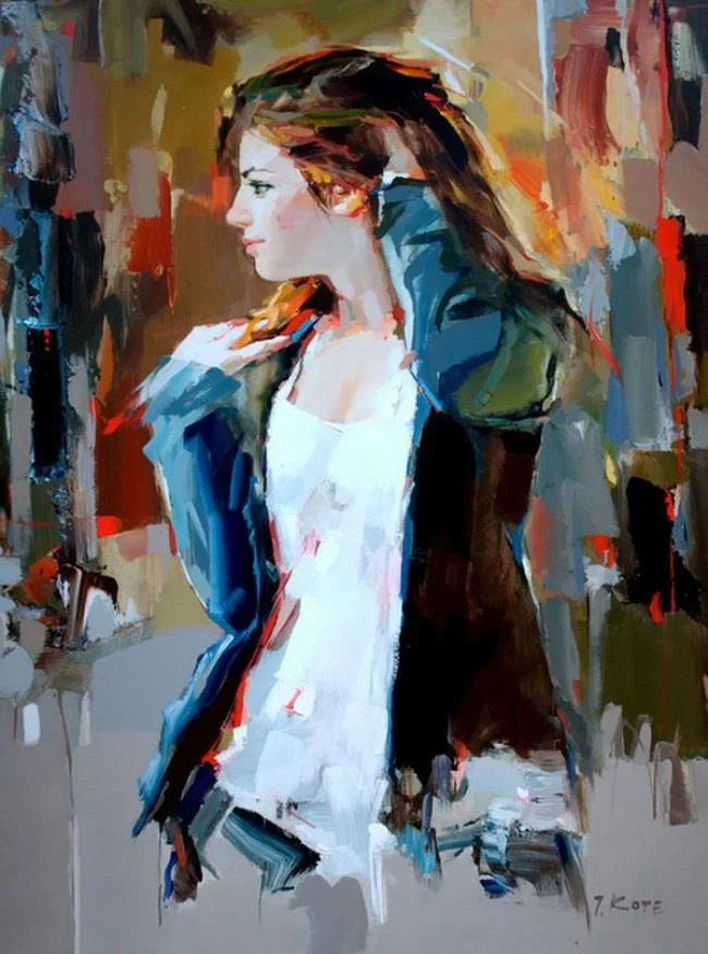 Josef Kote 1964 | Albanian Abstract painter | Vibrant colors