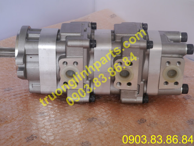 BƠM THỦY LỰC BÁNH RĂNG – BƠM CHÍNH 705-41-08090 MÁY XÚC KOMATSU PC50UU-2 PC40-7 - BƠM BA TẦNG