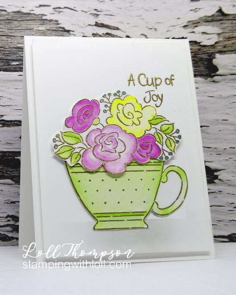 Stamping with Loll: Rose Teacup