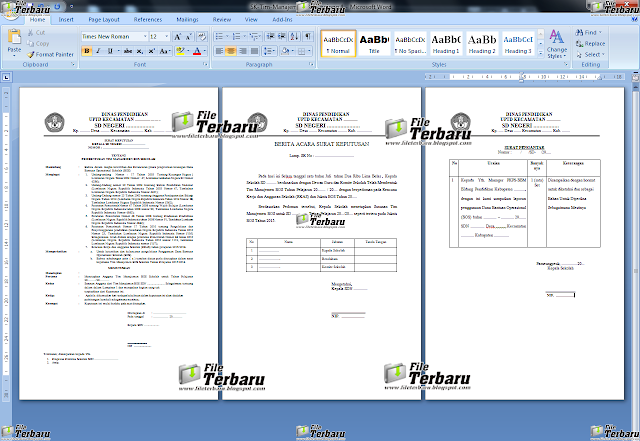 Download Formulir SK Tim Management BOS File Terbaru 2016 - BUKU KERJA ...