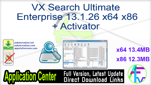 VX Search Ultimate – Enterprise 13.1.26 x64 x86 + Activator