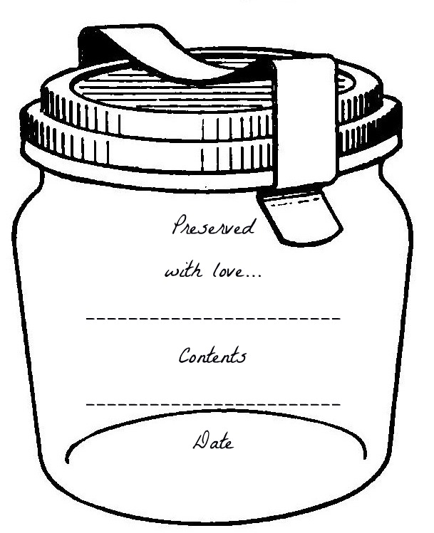 clip art canning jar labels - photo #18