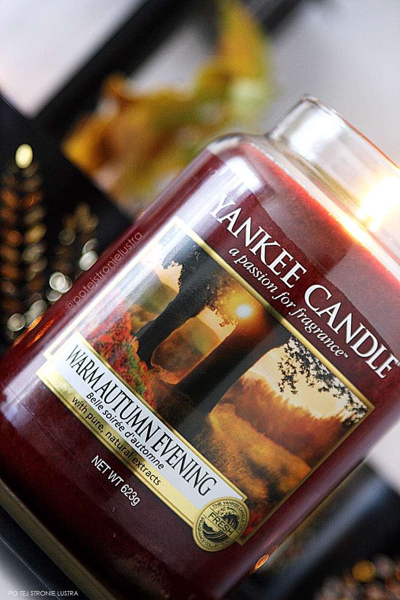 etykieta warm autumn evening yankee candle