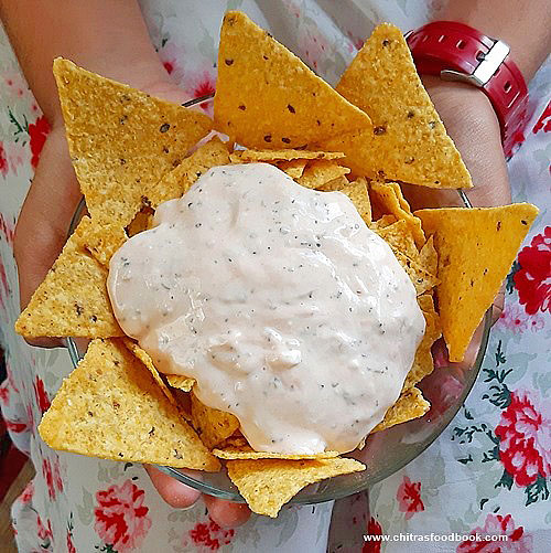 Mayonnaise Dip For Chips, Nachos Garlic Mayo Dip Recipe Chitra's