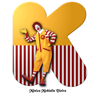 Abecedario con Ronald McDonald.