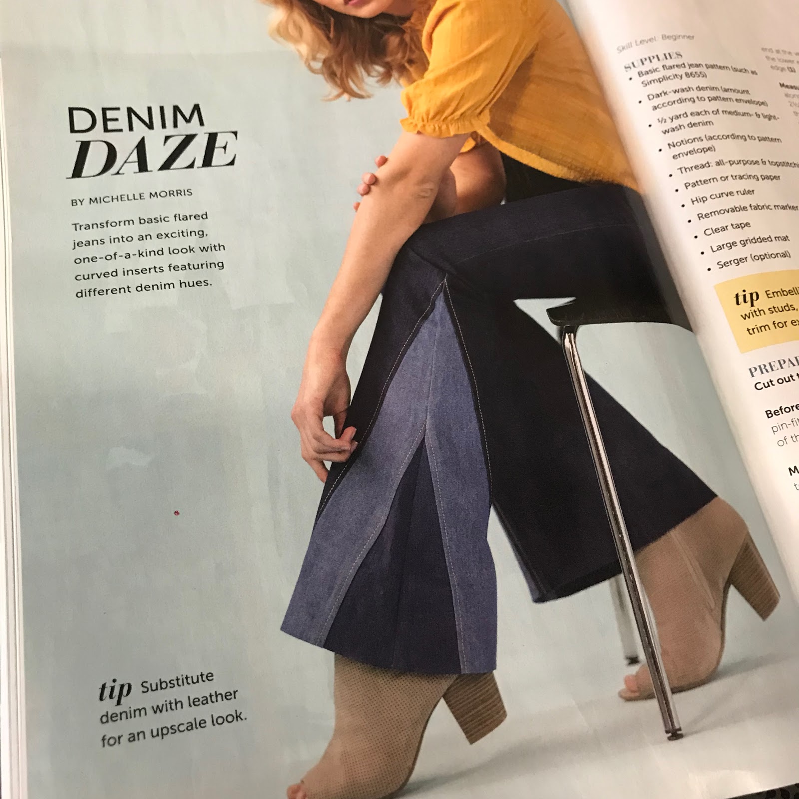 "Sew News Announcement!" Denim Daze Jean Hack Is In This issue! That