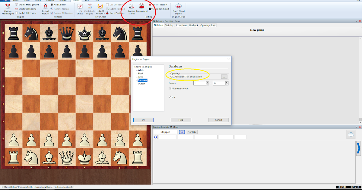 ChessBrabo Testing chessengines