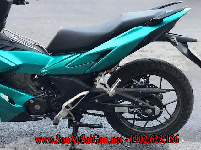 Sơn xe máy Honda Winner X màu xanh lục bảo cực đẹp tại TP.HCM Sơn xe máy Honda Winner X màu xanh lục bảo cực đẹp tại TP.HCM