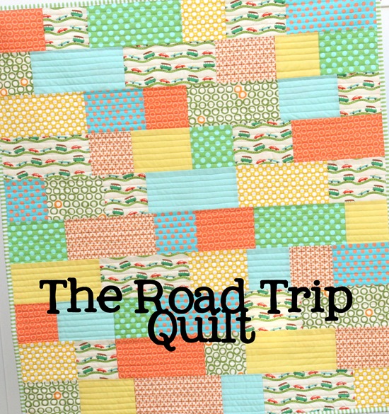 “The Road Trip Quilt” Free Easy Quilt Pattern designed by Allison from Cluck Cluck Sew