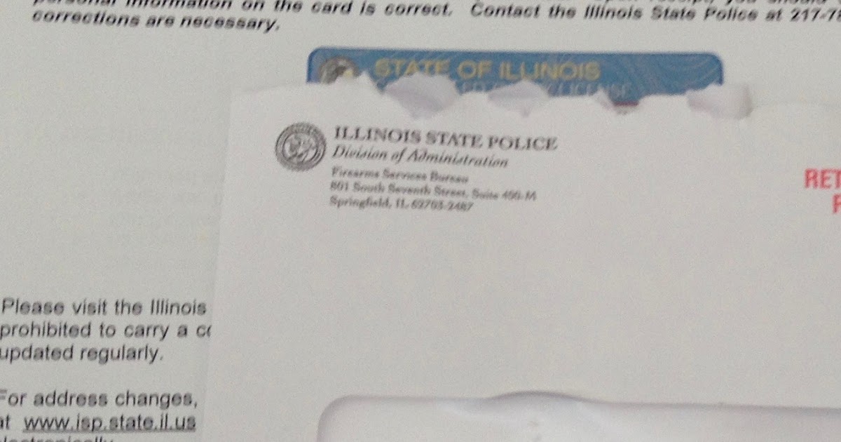 The Next Chapter 91days after being submitted, my renewed Illinois