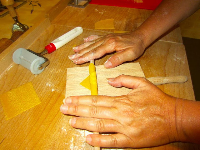 Garganelli by hand