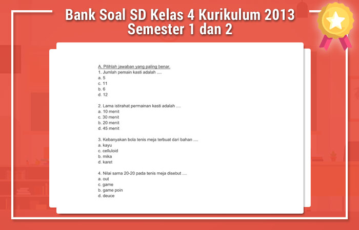 Contoh Soal Statistika Kelas 4 Semester 2