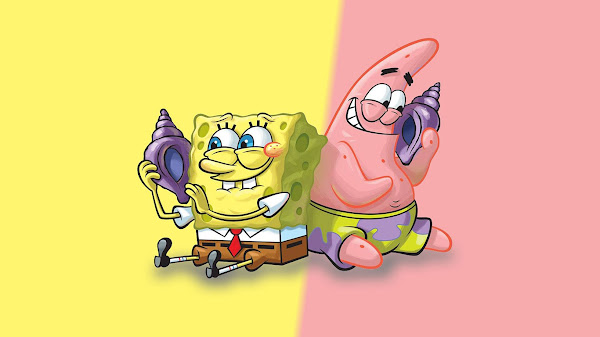 wallpaper spongebob lucu