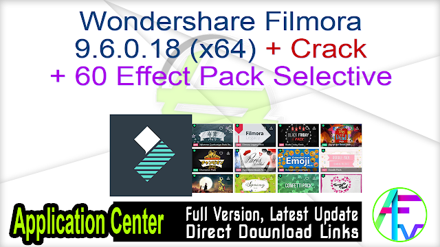 Wondershare Filmora 9.6.0.18 (x64) + Crack