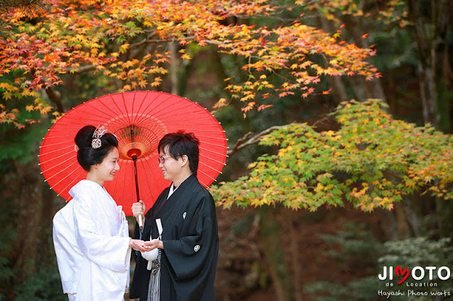 京都前撮りロケーション撮影｜紅葉