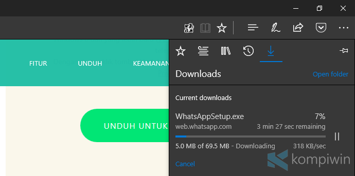 proses download whatsapp untuk komputer
