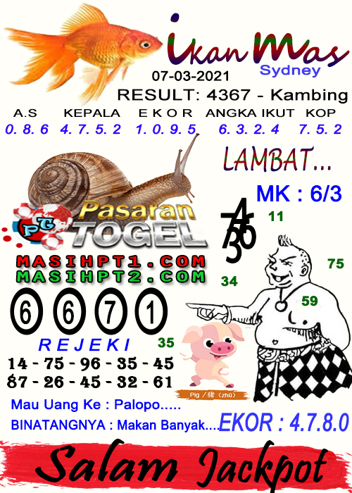 Nagasaon Minggu Syair Sidney 07032021 Nagasaon HK