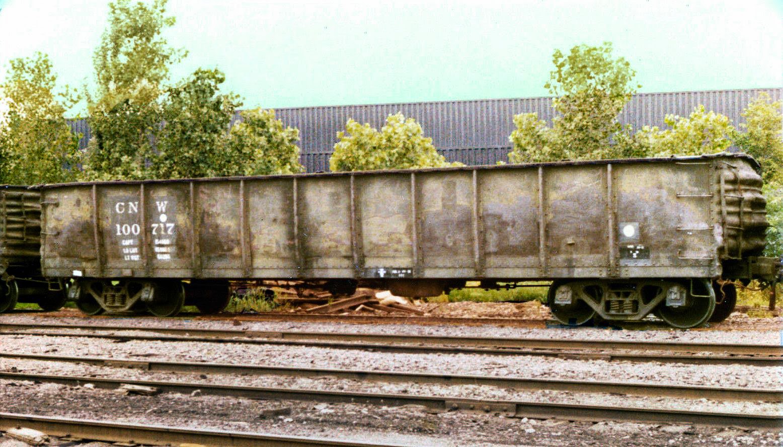 transpress nz Chicago and North Western 40 ft gondola car