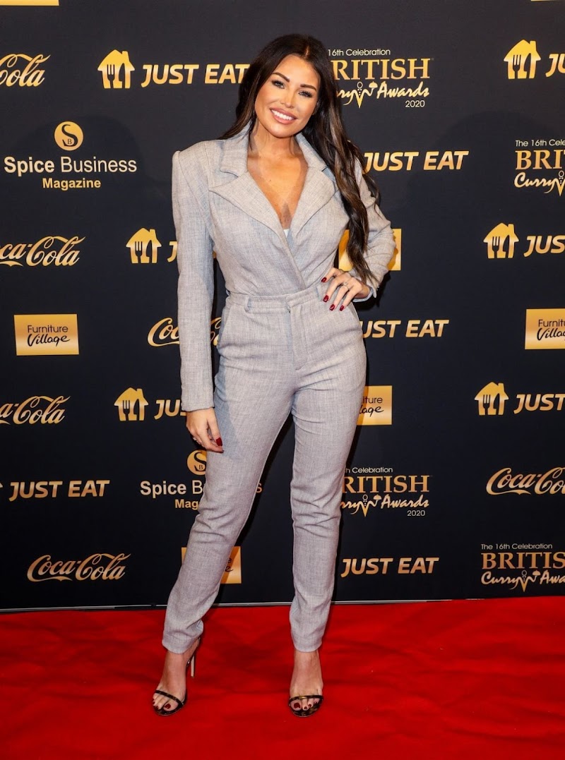 Jessica Wright Clicks at British Curry Awards 2020 in London  17 Dec-2020