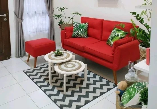 Lingkar Warna 41 Desain Inspiratif Interior Rumah Minimalis Modern Bernuansa Merah Dan Putih