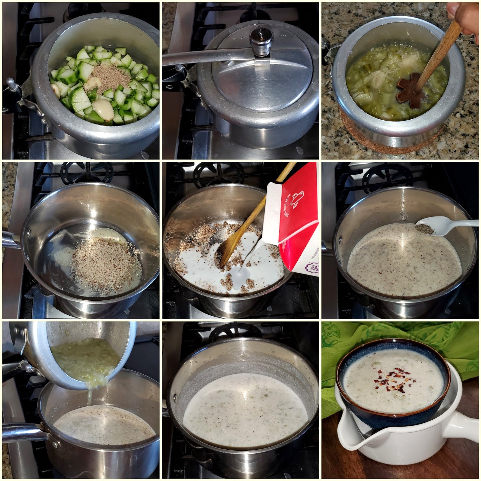 Sailaja Kitchen...A site for all food lovers! Ridge Gourd Millet Soup