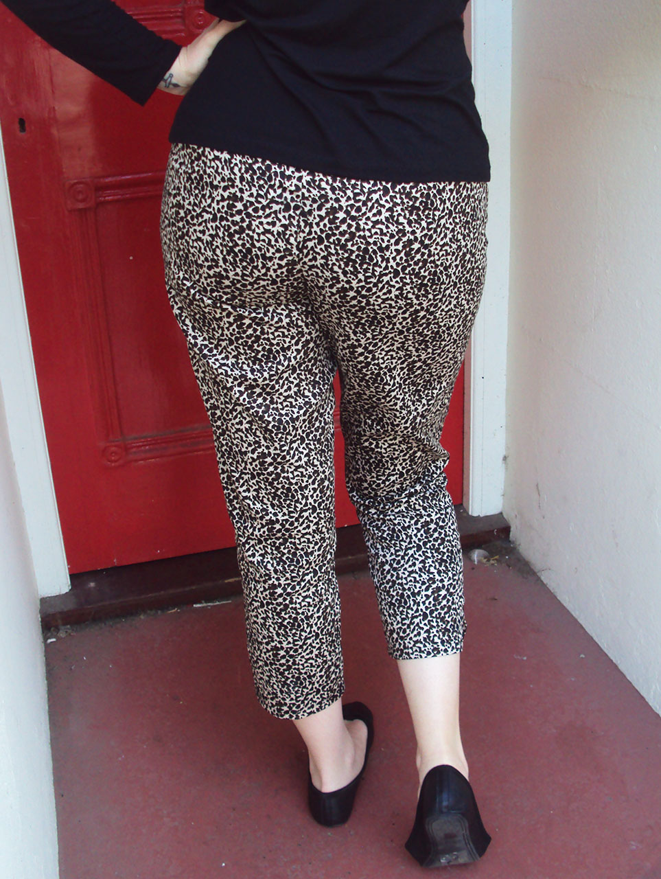 'So, Zo...': Leopard Print Clover Capri Pants