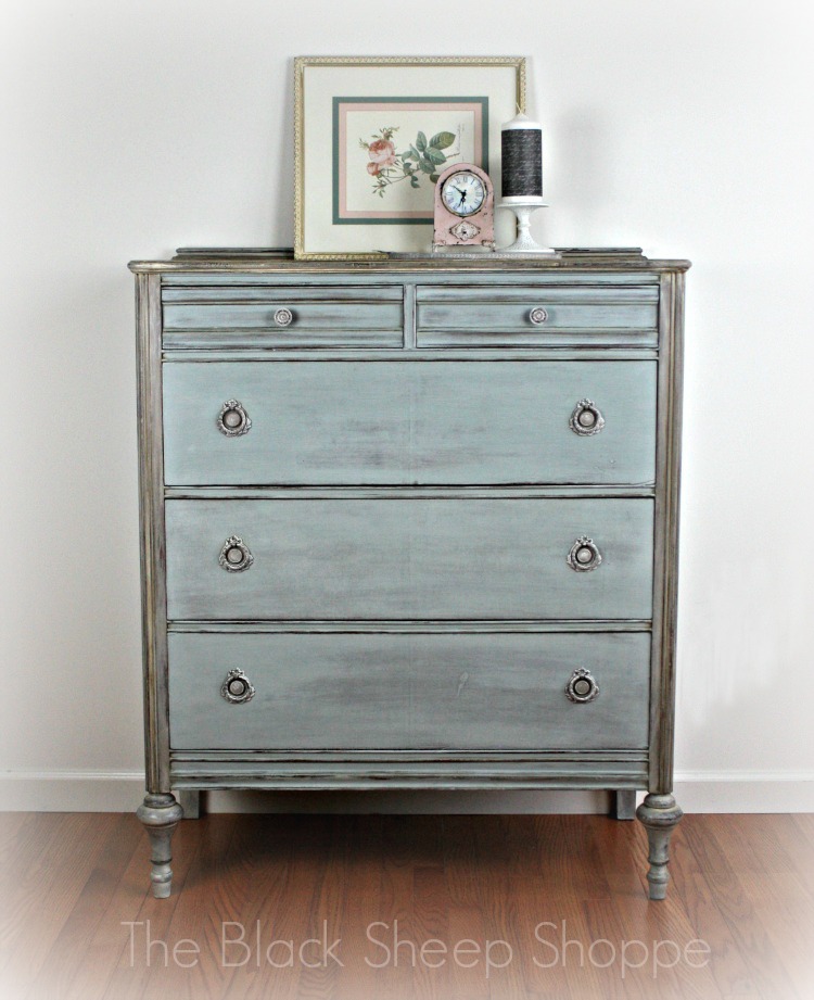 Vintage Chest of Drawers Custom Mix of Chalk Paint