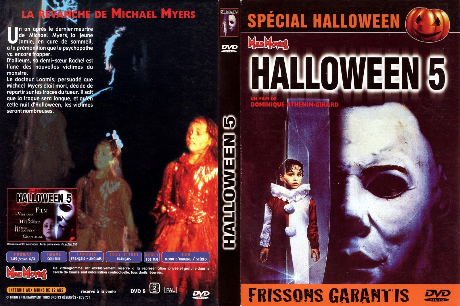 The Horrors of Halloween HALLOWEEN 5 THE REVENGE OF MICHAEL MYERS