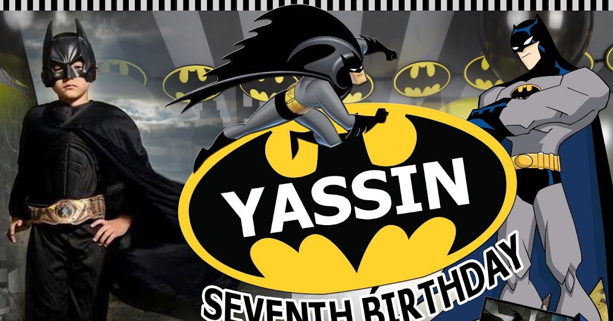 Batman Layout Design for Birthday