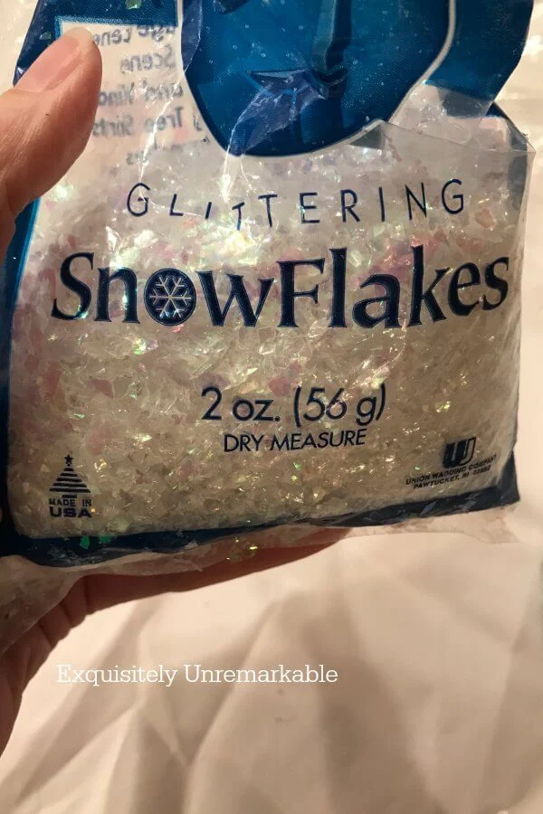 Glittering Snowflakes in a clear package
