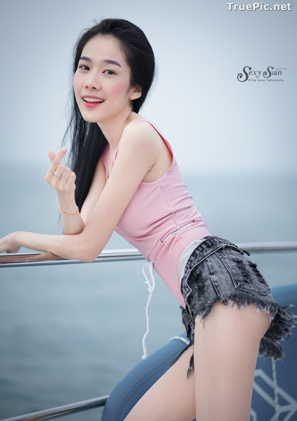 Image Thailand Model - Patcharin Srikunchai - Pink Monokini and Jean Pants - TruePic.net - Picture-13