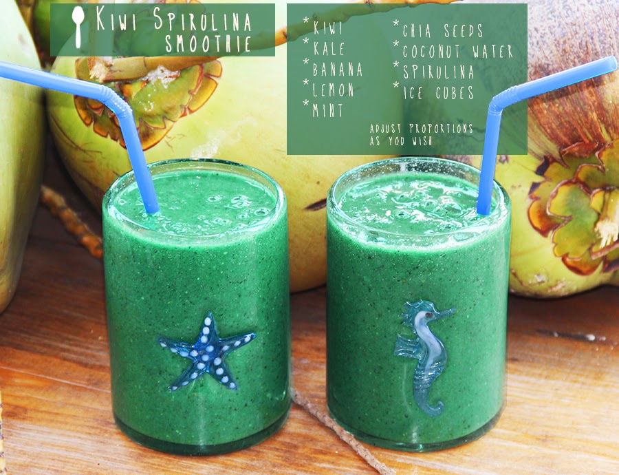 Superfood Smoothie 5 Kiwi Spirulina Smoothie Starfish