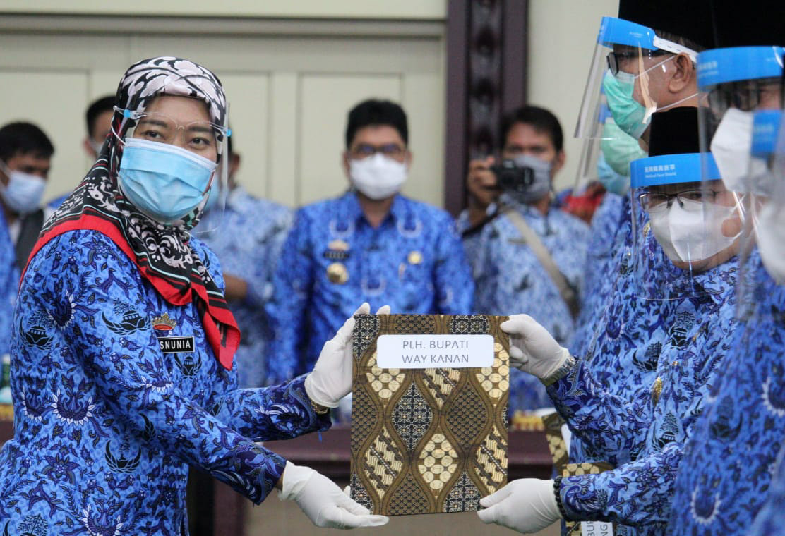 Saipul Sekdabat PLH Bupati Bupati Waykanan, Surat Tugas Diserahkan Wagub