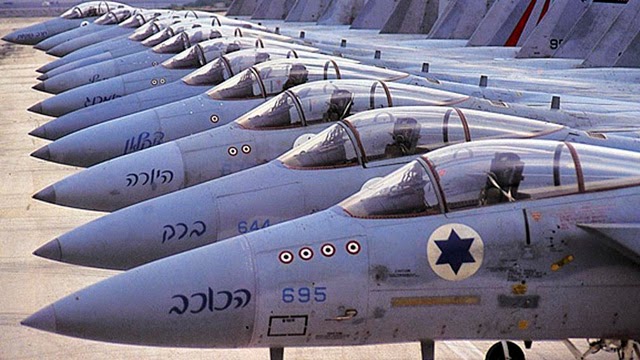 cazabombarderos F- 15 Israelíes
