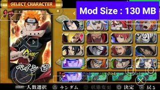 Télécharger Naruto Ultimate Ninja Heroes 3 Mod Storm 4: Great Ninja War V1 PPSSPP Android