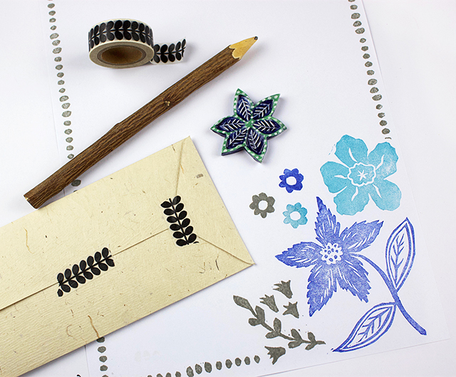 creating with Jules: carved stamps